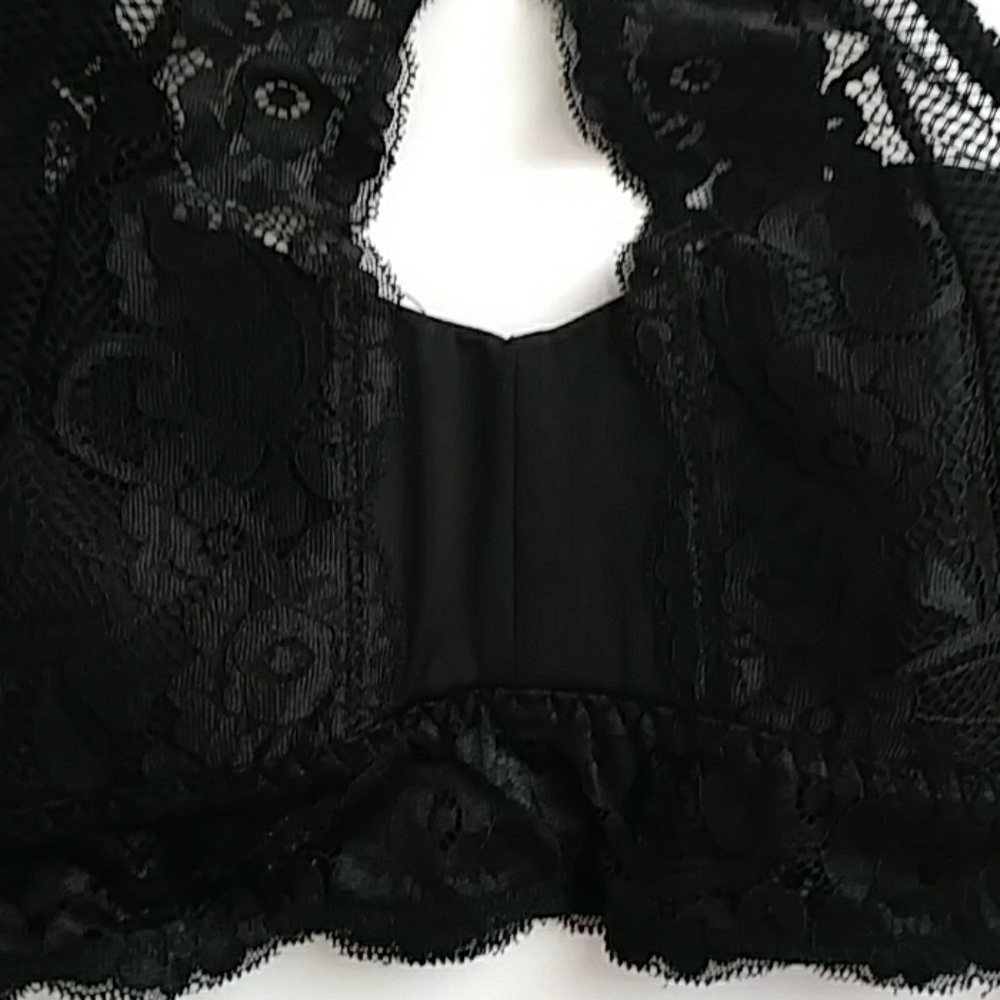 Cynthia Rowley Black Lace Bralette - Picture 2 of 6